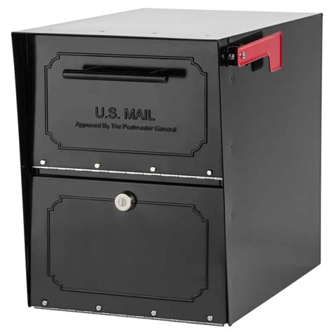 post boxes for houses/large capacity newspaper boxes/secure steel parcel boxes|Amazon.com: Large Locking Mailbox.